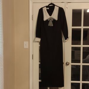 Early 70s Vintage Maxi Dress Size 15
